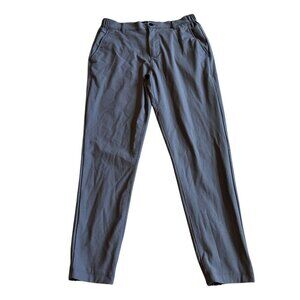 Cuts Dark Grey Straight Leg Jogger Pants Button Waist Comfort Size Medium Men's